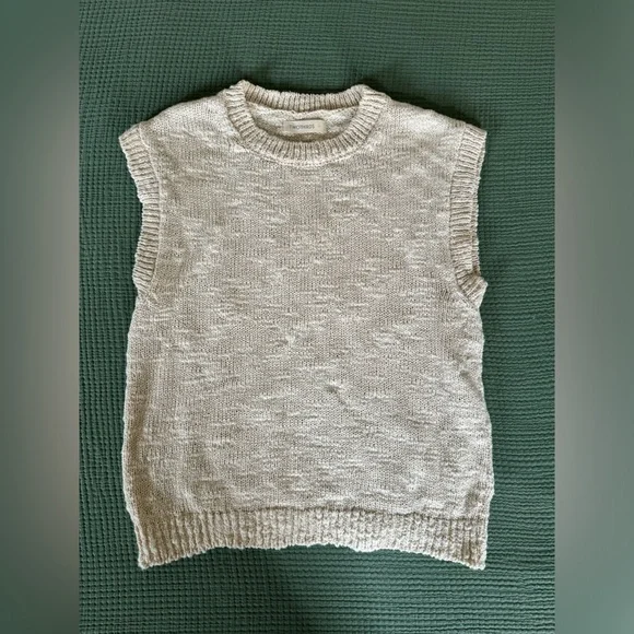 TWOTHIRDS Abang Cotton Sleeveless Knit Top - Ecru - Picture 4 of 16